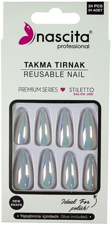 Nascita 24-Piece False Nail Hologram - 197