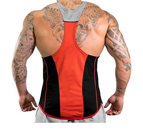 Men's Muscle Gym Fitness Y Back Stringer Bodybuilding Workout Sleeveless Vest