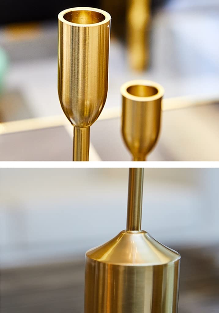 Portavelas Juego De 3 Portavelas De Metal, Ideal para Decoración del Hogar, Bodas, Restaurantes Y Cenas