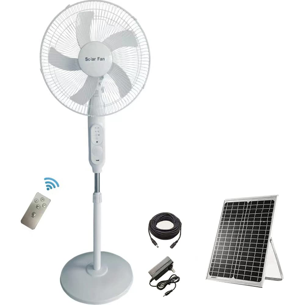 Buy Solar Powered Fan,Solar Fan System Remote 16'' Pedestal Remote