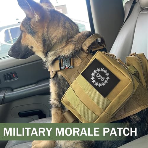 IANZE 4Pcs 1776 Patriot and We The People Tactical Morale Patch, in God We Trust Patches Hook & Loop Backing