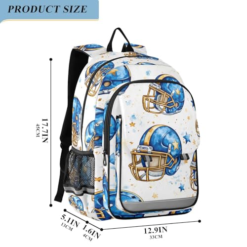 Sac à dos ordinateur portable enfants bleu avec grand compartiment