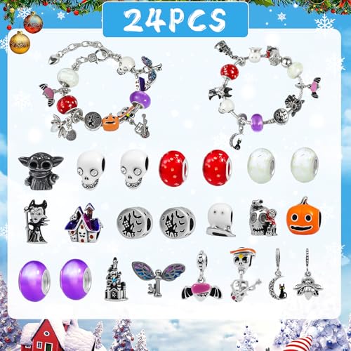 2026 Advent Calendar Halloween Countdown Calendar with DIY Charm Bracelet - image 2