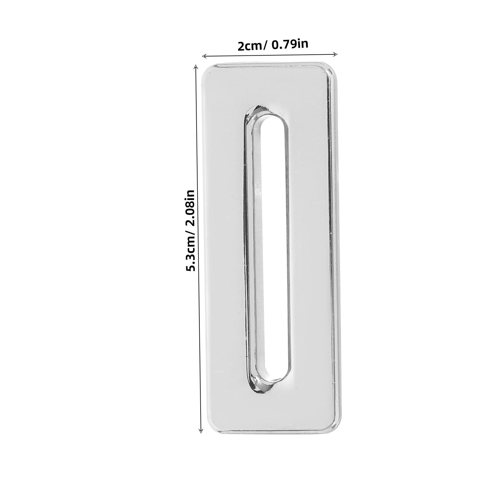 Tofficu Tappo Troppo Pieno per Lavabo 2 Pezzi Inserto Rettangolare Leggero Resistente per Lavandini da Bagno e Cucina