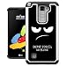 LG Stylo 2 Case, UrSpeedtekLive [Shock Absorption] Dual Layer Heavy Duty Protective Silicone Plastic Cover Case for LG Stylo 2 / LG Stylus 2 - Don't Touch
