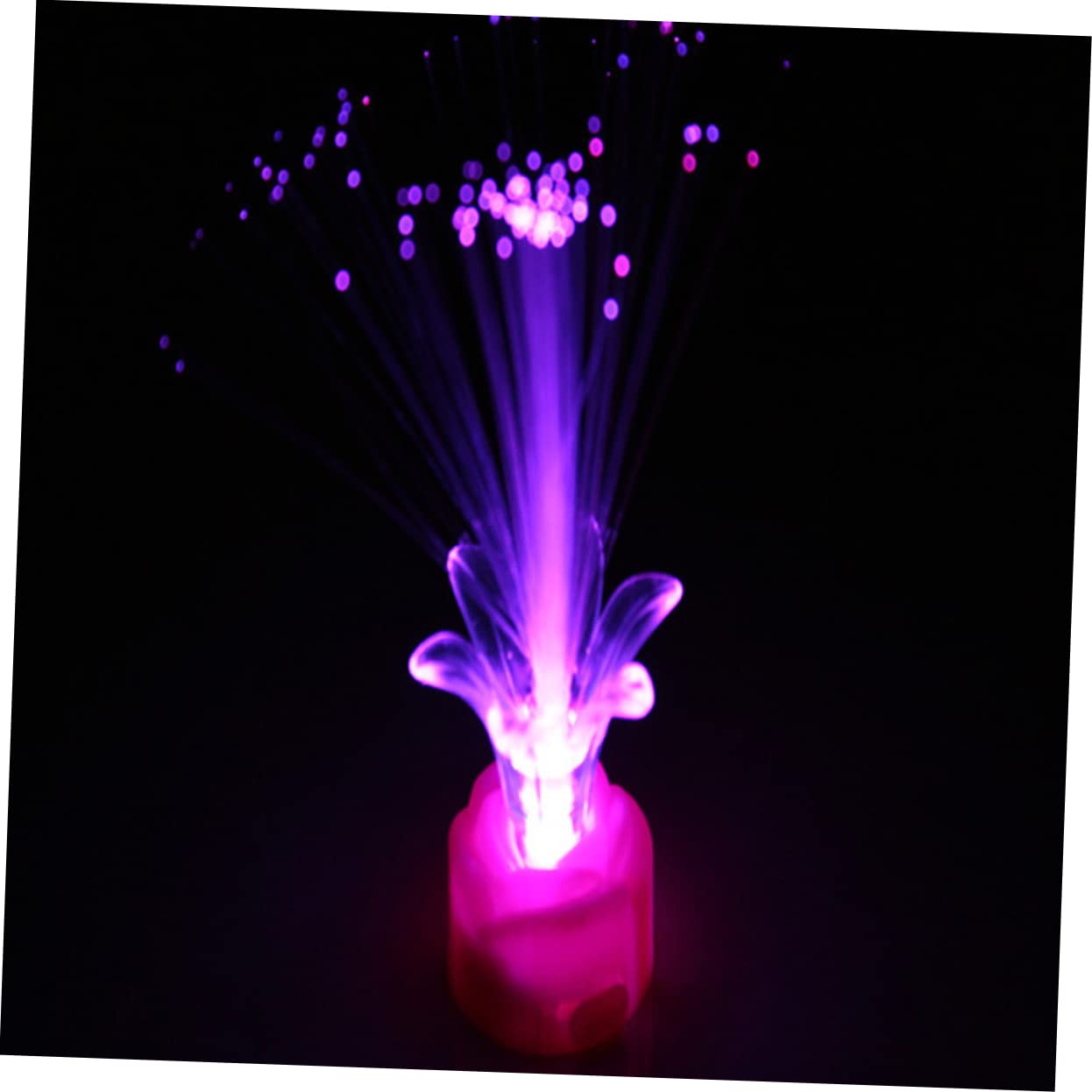 Veemoon Fiber Optic Light Set 20 Pcs Flower Lights Wedding Decor Party Favors Home Decor Random Color