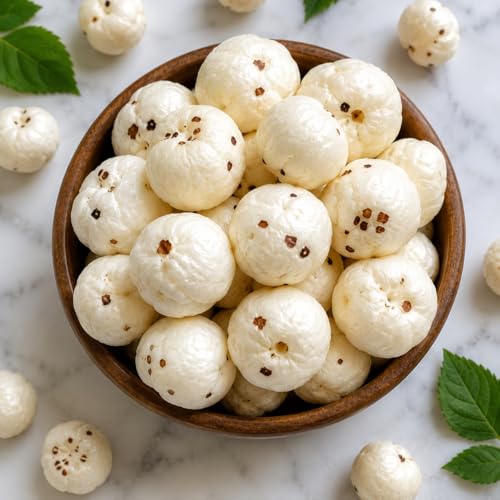 Image of KISANLAY Premium Raw Makhana 250g (Fox Nuts) | Natural Lotus Seeds, Healthy Snacking & Cooking, Un-Roasted