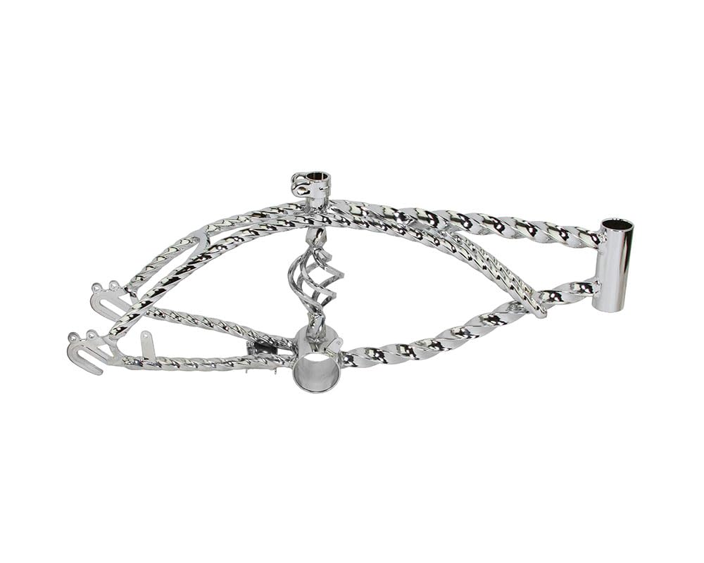 Lowrider Bike 12 Cage Twisted Frame Chrome.Bike parts.Bicycle parts