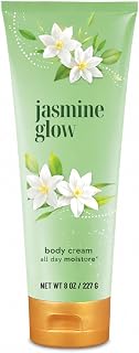 Jasmine Glow Shea Butter Body Cream, 8 oz, Rich Moisturizing Body Cream for Daily Skin Care, Smooth Creamy Texture for Hands, Arms, Legs and Body, Daily Use