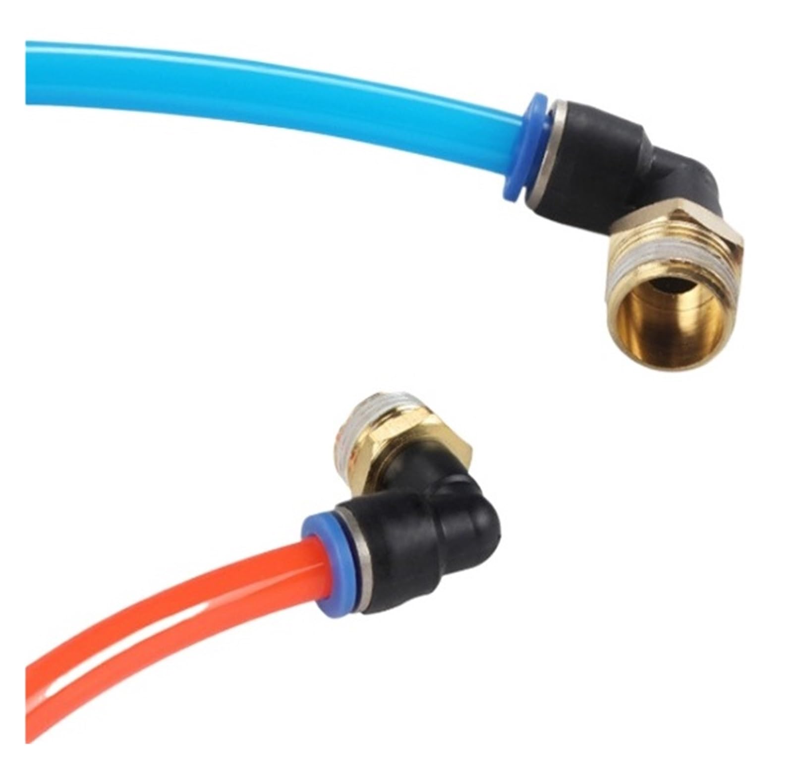 50 raccordi pneumatici PL6-02 PL8-02 PL6-01, connettori a innesto rapido da 1/8", 1/4", 3/8", filettatura maschio-4 6 8 10 12 mm tubo dell'aria (PL10-02)
