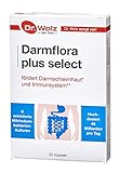 Darmflora plus select Dr. Wolz | hochdosierte Bakterienkulturen 48 Mrd/Tag | Vitamin B6 und B12, unterstützt gesunde Schleimhäute | 8 Milchsäurebakterien | Vegan | 20 Kapseln