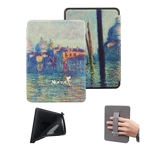 Capa para Kindle Paperwhite de 6,8 polegadas (11ª geração, versão 2021) e capa Kindle Paperwhite Signature Edition, capa fina e durável de TPU com alça de mão