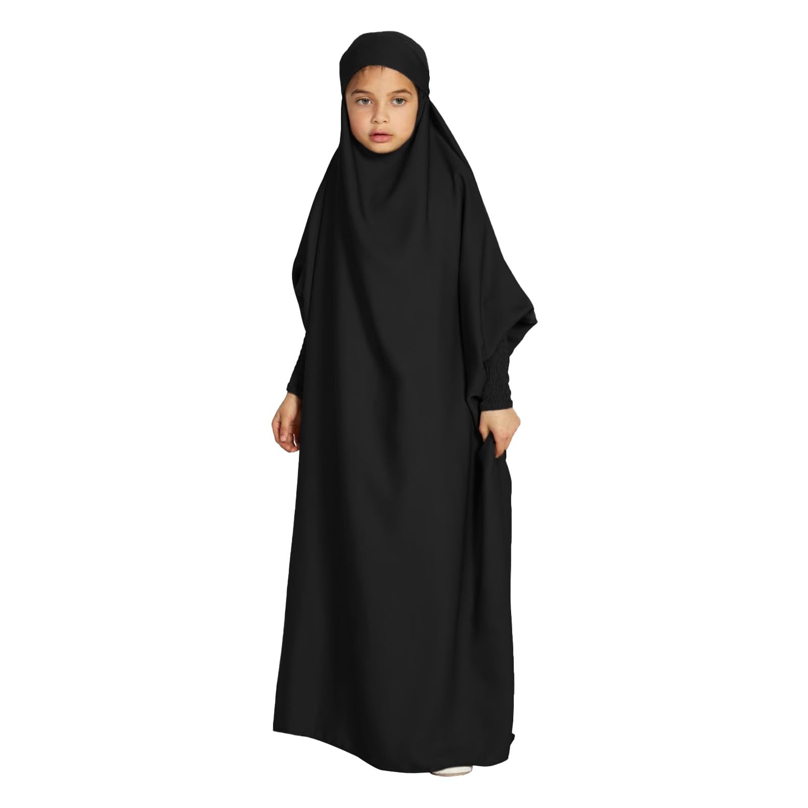 Beokeuioe Ensemble Prière Musulmane Femme - Lot 2 Tuniques + Pantalon Long - Manches Longues - Ramadan Aïd Caftan