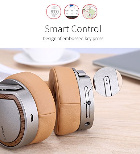 Image of BT270 Wireless Bluetooth Headphone, Over-Ear Bluetooth Hi-Fi Stereo Earphones with Mic, Deep Bass with HD Quality Headphones, All Device Support (Gold)