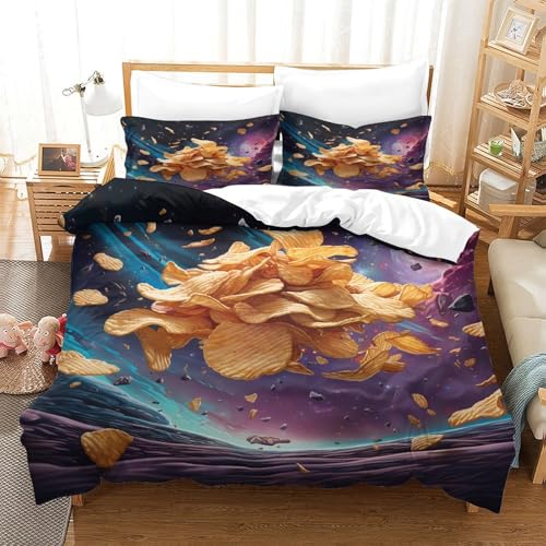 Housse de couette 3D microfibre lavable machine drap de couette 240cm