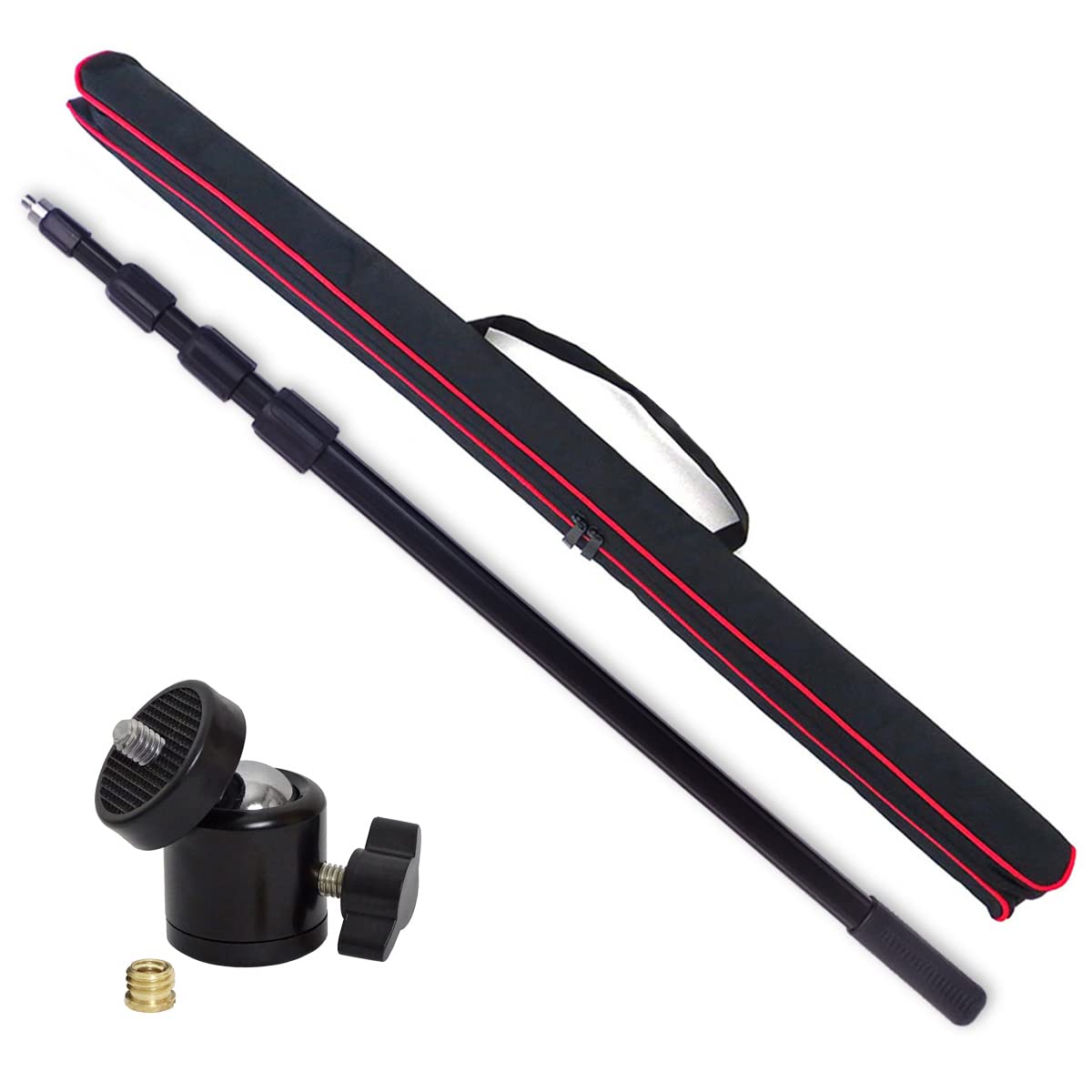 keepdrum B01 BP01 - Asta telescopica con giunto sferico, 3 m