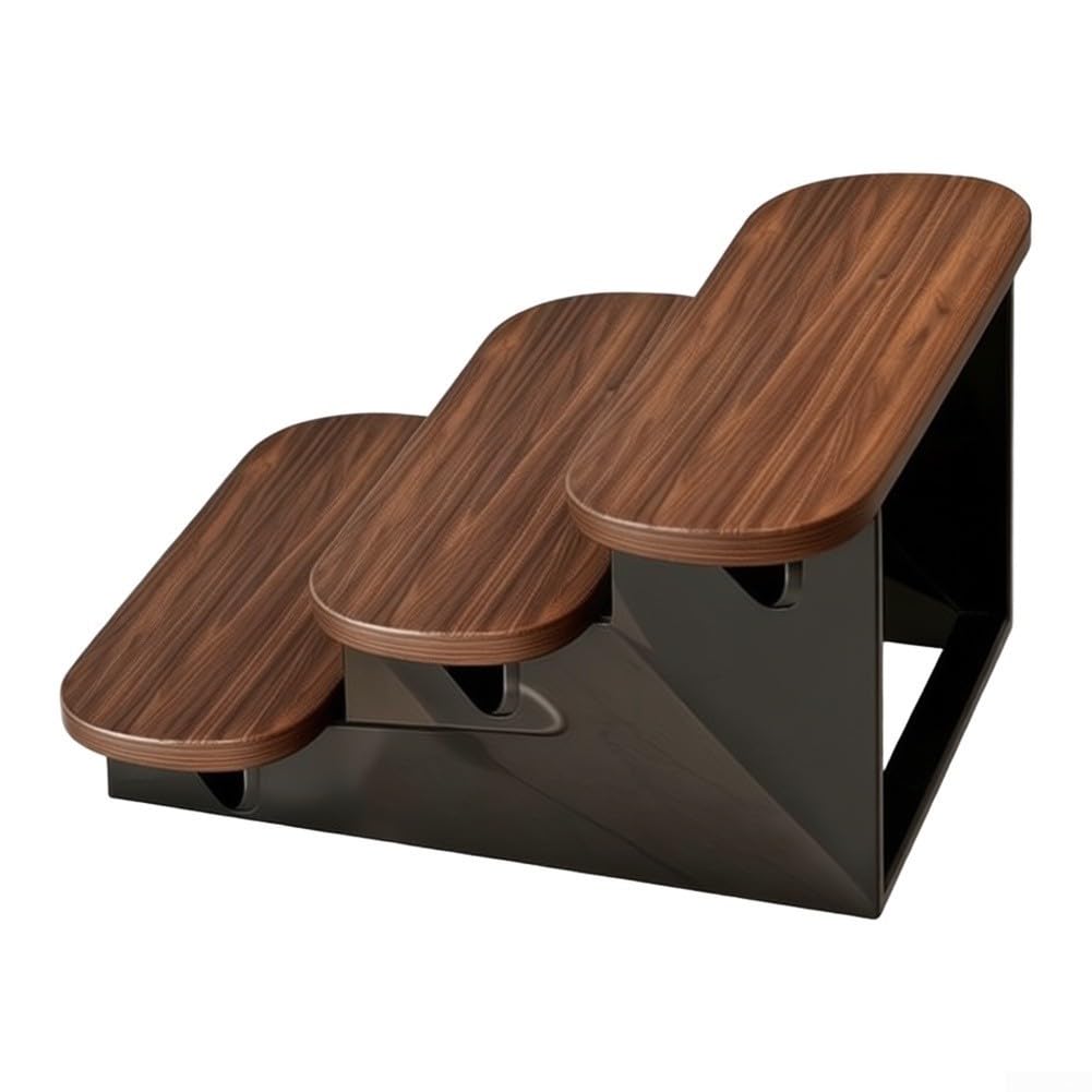 per scaffale Bagno 3 Livelli in MDF Nero 30cm per scaffale(black)