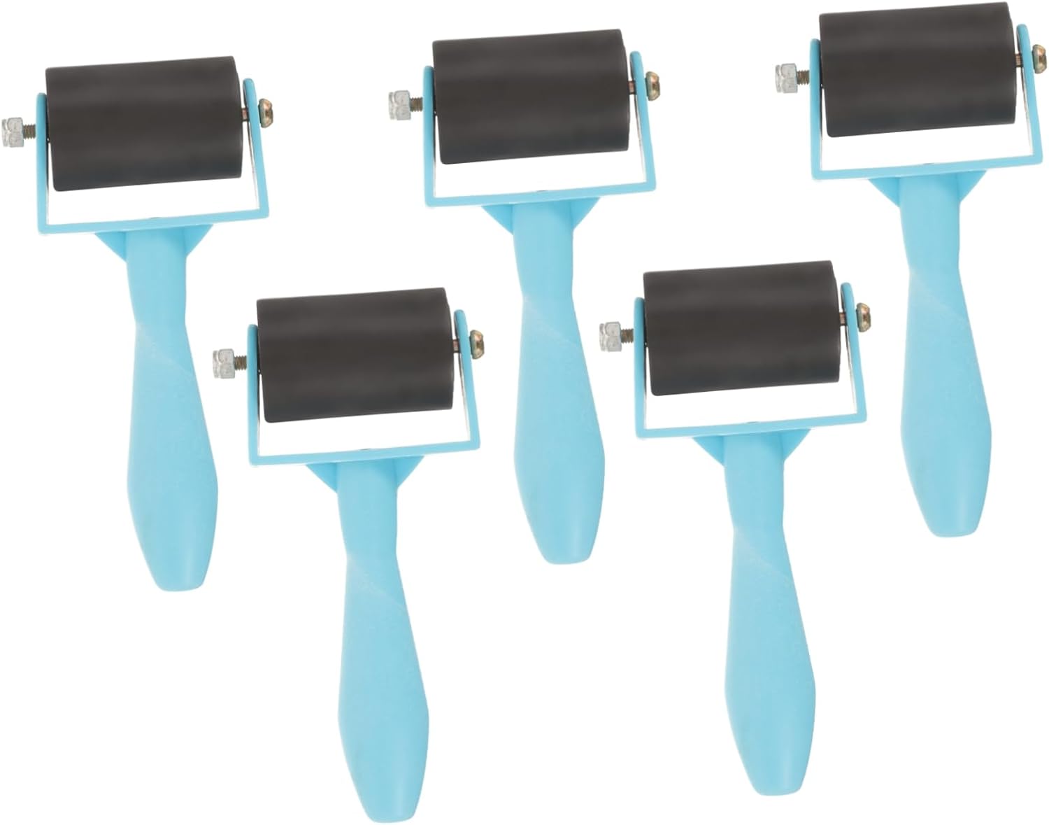 Holibanna 5pcs Ink Rollers Reusable for Printmaking Roller for Crafting Vinyl Gluing