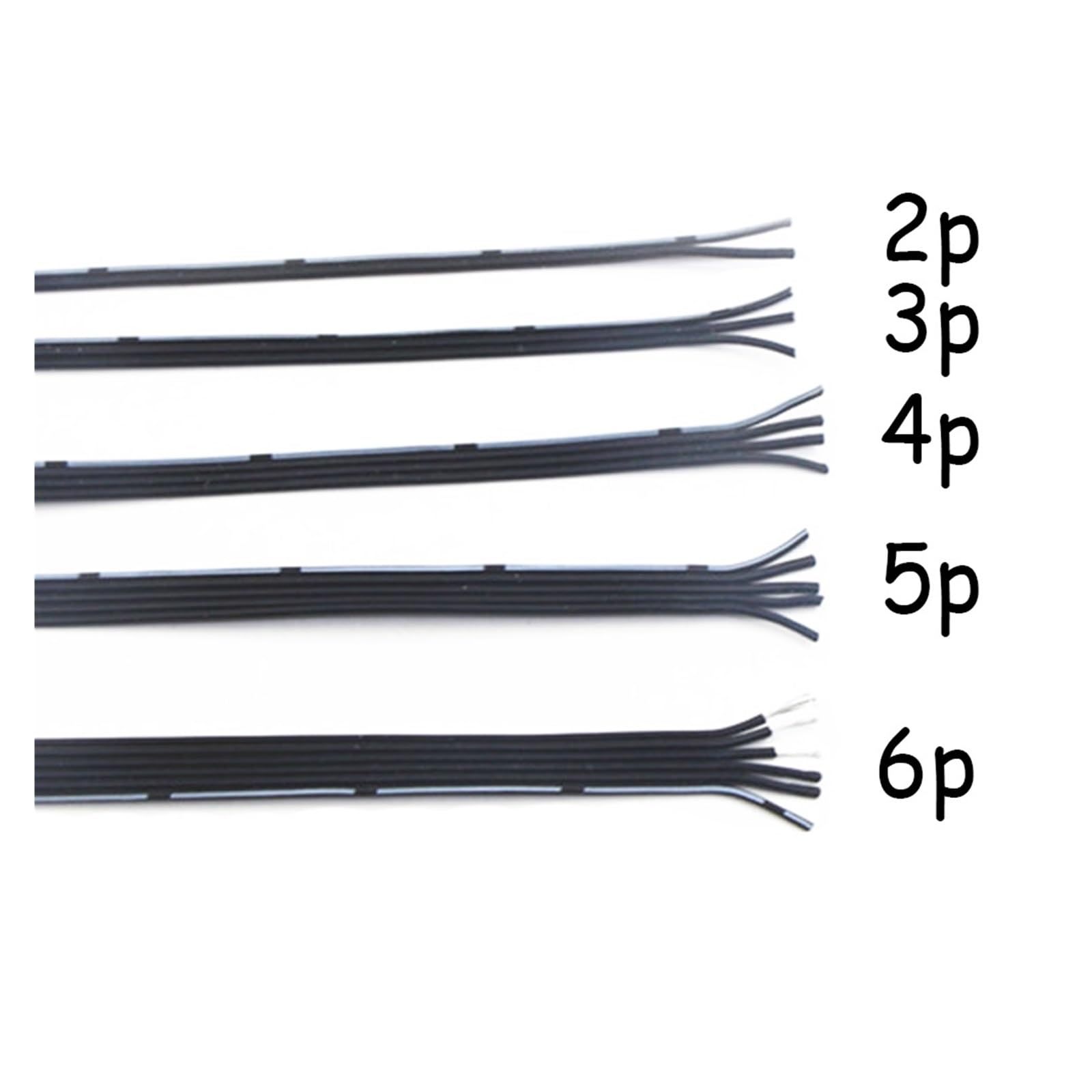 Cable eléctrico resistente a altas temperaturas, Cable de alimentación del monitor alambre silicón 28AWG 2-6 Pin 5/10 metros(10m,28AWG 3Pin)