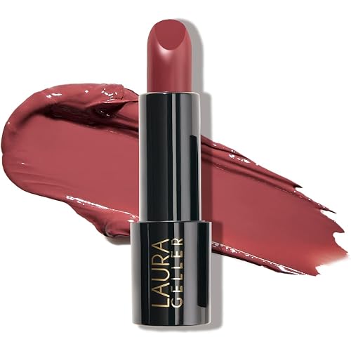 LAURA GELLER NEW YORK Modern Classic Lipstick - Mauve Majesty - Ultra-Rich Color - Luxurious and Lightweight - Cream Finish