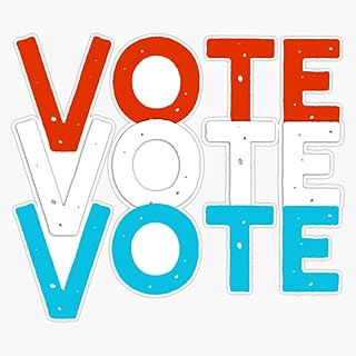 Vote Vote Vote, 2020 Election, Voting 2020, Voter Registration, Vote for A Nice President, When We All Vote Sticker Bumper Sticker Vinyl Decal 5"