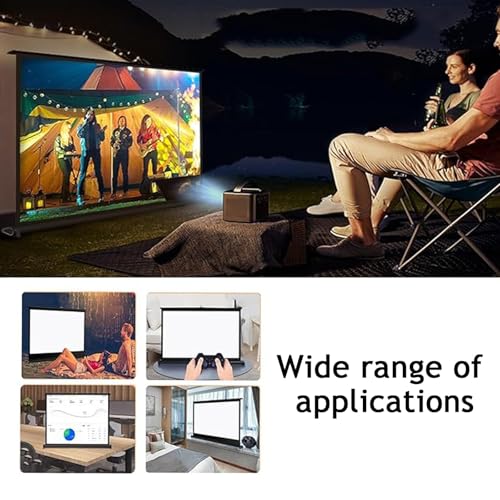 Pantalla manual portátil para proyector de 50 pulgadas miniatura 6