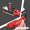 WORKPRO WP211018 Professional Folding Multi-Purpose Retouching Utility Knife + 10 Replacement Knives
