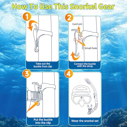 Equipo de snorkel para miopía reemplazable para adultos y jóvenes, máscara de buceo antiniebla para miopía y tubo de silicona con tapa seca para buceo y esnórquel miniatura 5