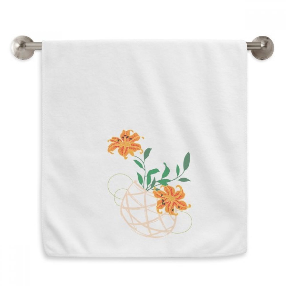 Serviette moelleuse blanche cadeau motif diadème de la culture chinoise traditionnelle 13x29