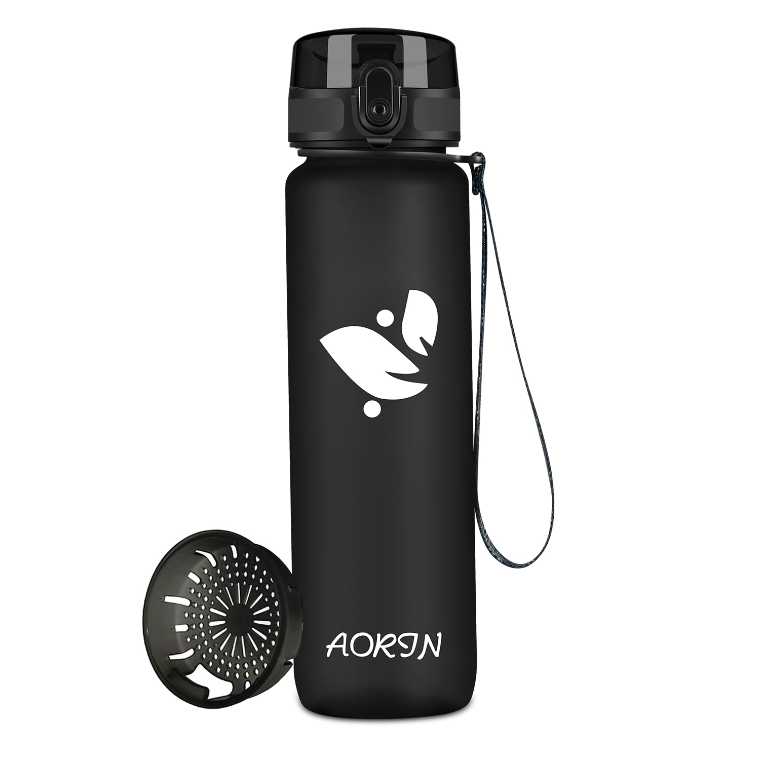 AORIN Butelka do picia – 350 ml/500 ml/750 ml/1 l, butelka na wodę, nie zawiera BPA i tritanu, szczelna, sportowa, dla dorosłych, dzieci, fitness, biegania, jogi, jazdy na rowerze, aktywności na