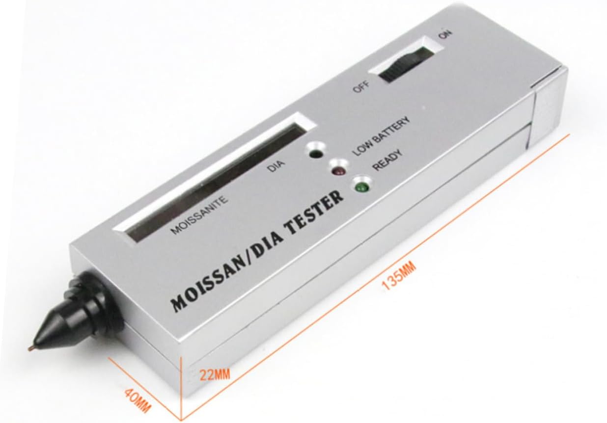 jojofuny Moissanite and Diamond Tester Pen for Gemstone Identification High Accuracy Measuring Tool for Jewelers and Novices Thermal Conductivity Tester Easy-to-Read Display