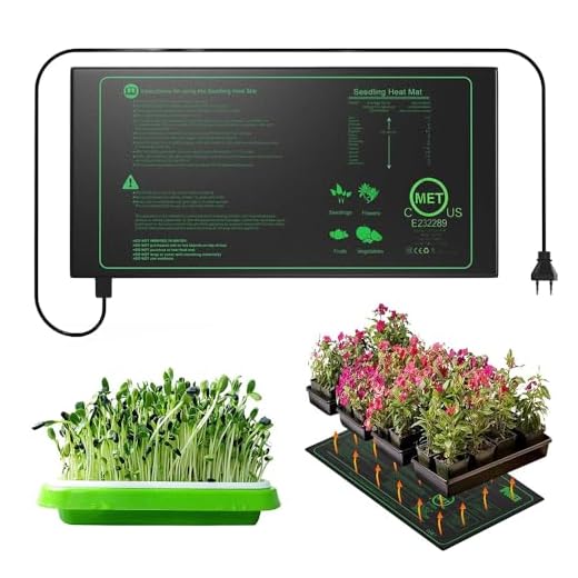 Zelsius Growzelt "MyHomeGrow" Grow tent | Indoor Growbox | schwarz grün | Growroom Growschrank Darkroom Pflanzenzelt Gewächshaus Zuchtzelt (40 x 40 x 120 cm) 10 Hojalis Heizmatte Pflanzen, 21 Watt Wärmematte Pflanzen Wasserdicht, Pflanzen Heizmatte für Sämling Germination, Heizmatte Gewächshaus, für Anzucht Gewächshaus Oder Growbox 25 * 52,5cm