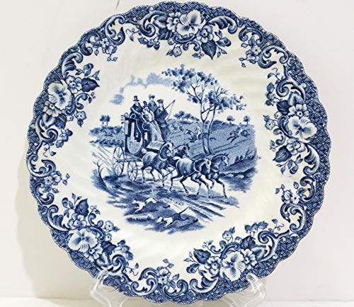 Johnson Brothers Blue Coaching Scenes Bread & Butter Plate Set of 4