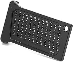 Régua de furo para marcenaria, 5 peças de mini medidor de 5 a 94 mm intervalo de medição de marcenaria, régua de posicionamento de furo de marcenaria, ferramenta multifuncional de marcação de linha