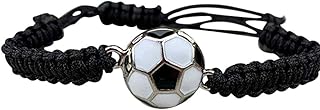 Soccer Bracelet, Soccer Jewelry, Adjustable Unisex Soccer Paracord Bracelets - Soccer Gifts