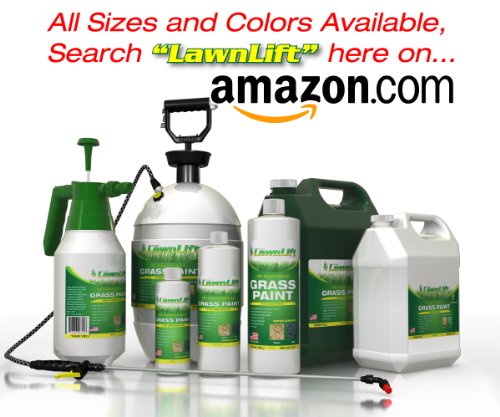 Lawnlift Ultra Concentrated (Green) Grass Paint 3 Gallon Bundle = Up To 33 Gallons & Covers 7,200 To 12,000 Sq Ft. #TOP1