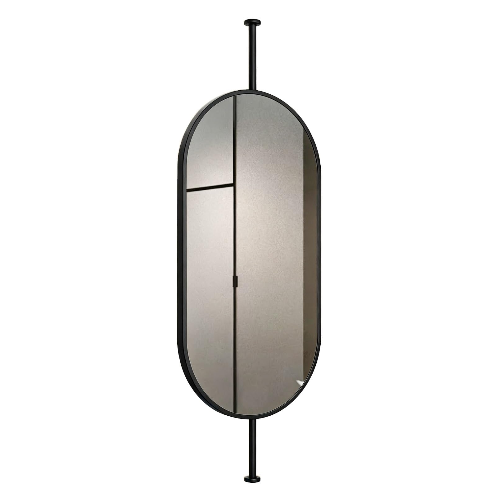 Gold Bathroom Mirror Vanity Shaving Makeup Mirrors Ceiling Hanging Mirror