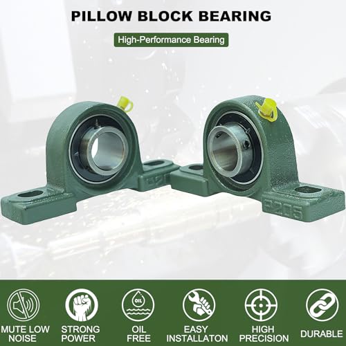Sackorange UPC 2 Pack Ucp205-16 Pillow Block Mounted Ball Bearing - 1 Inch Bore - Solid Cast Iron Base - Self Aligning thumb #2
