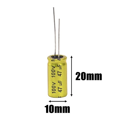 Miniatura 9 de 10 unids 10uf 100V condensador electrolítico no polarizado 10x17mm (0.39x0.67in) condensador NP para audio tweeter condensador divisor de frecuencia