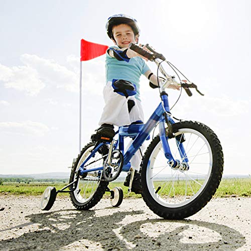 Winfred 2 Stück Fahrradwimpel für Kinderfahrrad, 150 cm, Sicherheitsflagge, hohe Sichtbarkeit für Fahrrad - Image 5