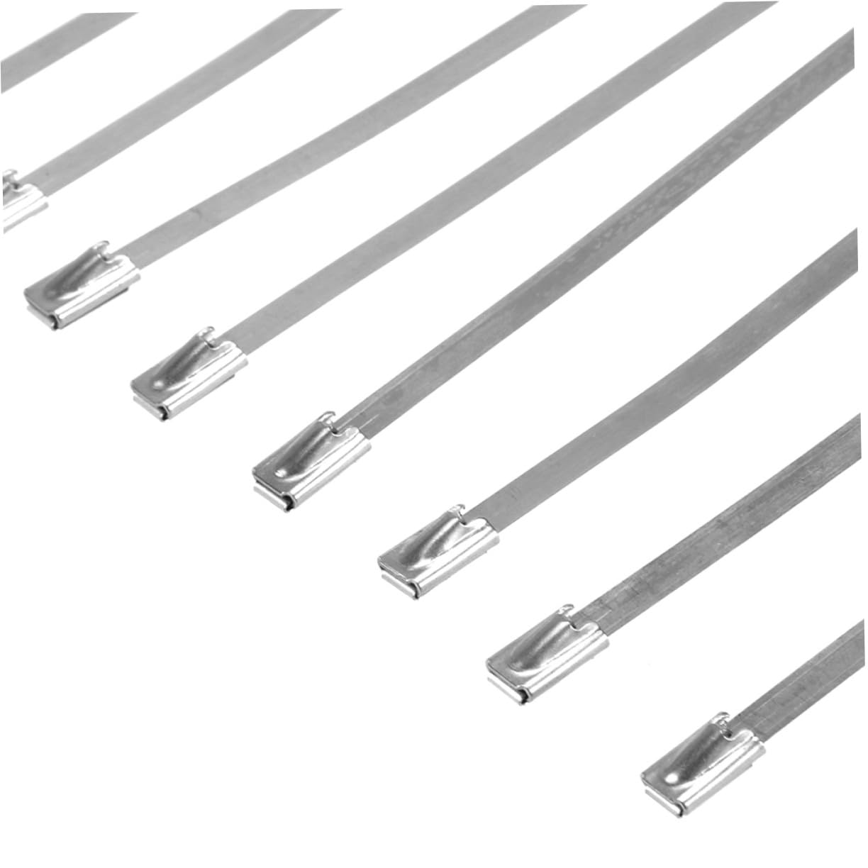 NUOBESTY 200pezzi Fascetta Autobloccante in Acciaio Inox per Cavi di Scarico Fascetta Induzione per Barche Resistente Temperature e Agenti Corrosivi