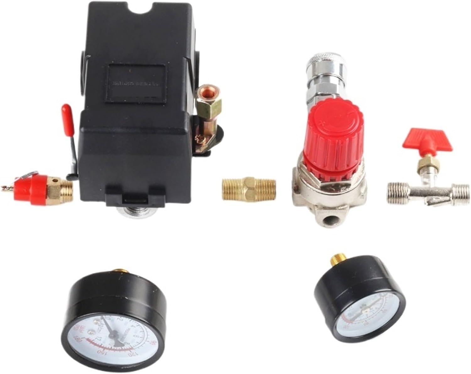 20A 220V 0.8M（Pa） Oil-Free Silent air Compressor air Pump Accessories Horizontal Handle Four-Hole Pressure Switch Assembly