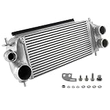 Upgraded Performance Intercooler Kit Compatible with Ford F150 F-150 2.7L/3.5L EcoBoost 2015+ Aluminum Silver
