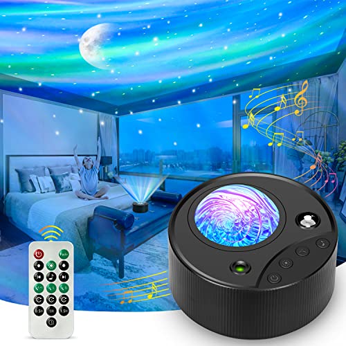 ibell LED Projecteur Ciel Etoile, 14 Couleurs Projecteur Galaxie Aurora avec Bruit Blanc et Télécommande, Veilleuse Enfant Cadeau Ado Fille, Veilleuse Bébé Adulte...