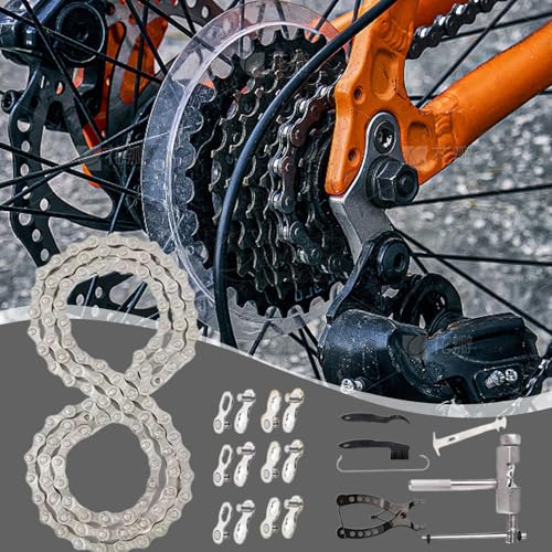 Chaîne de vélo pour cruiser et trajets d'école avec attache rapide incluse
