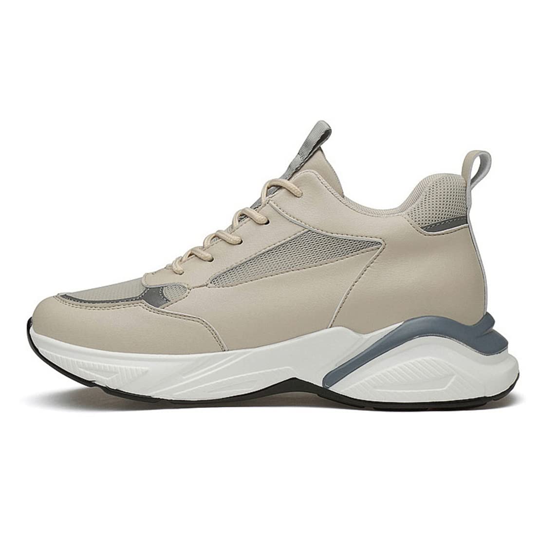 Scarpe con Rialzo per Uomo, Scarpe con Rialzo Invisibile da 8 Cm, Scarpe Casual più Alte, Comode Scarpe da Passeggio Leggere