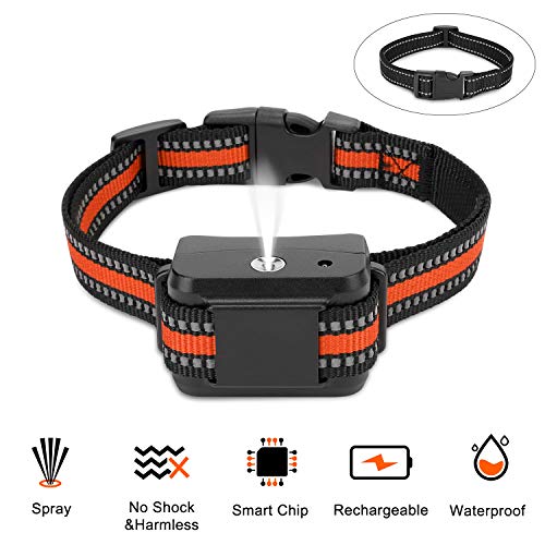 Zeonetak Rechargeable Spray Bark Collar, Citronella Dog Bark Collar Stop Barking Collar