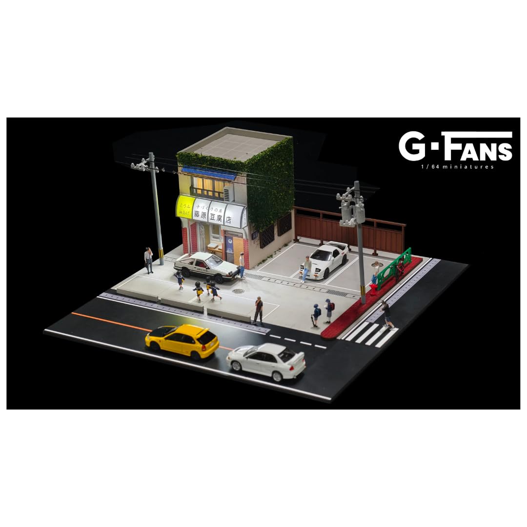 Amazon | G-Fans 1/64 ストリートジオラマ 710039 藤原豆腐店 LED