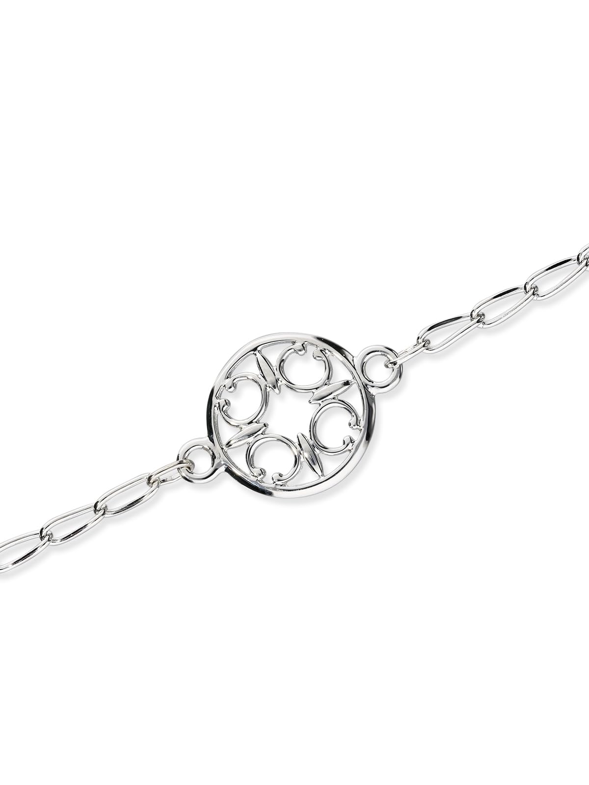 ORTAK 925 Sterling Silver Handmade Bracelet | Inspired by St Magnus Cathedral Design | High Polished | Scottish Fine Jewellery | Made In the United Kingdom