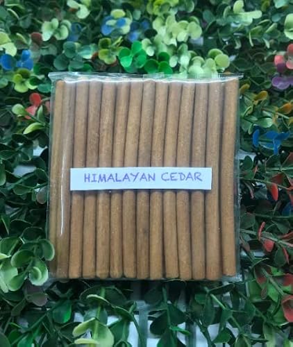 Himalayan Cedar Incense Dhoop Sticks (25 Sticks With Stand)-100% Natural Bambooless Incense Dhoop Sticks-Christmas Incense Sticks-Traditional Indian Incense ( No Damaged Sticks Hand Sorted Packet ) #TOP2